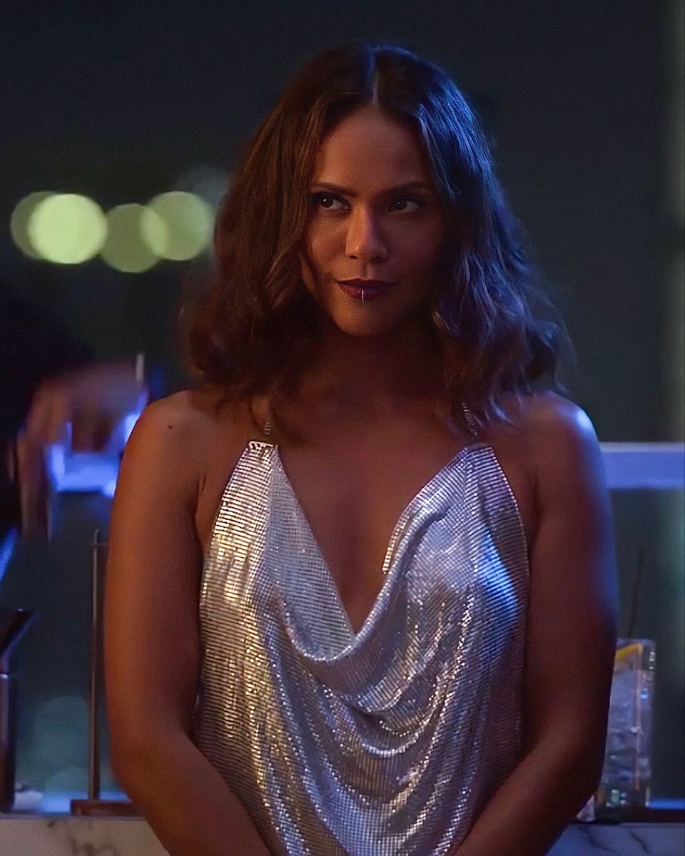Nasty Gal You’ve Got Chainmail Cowl Dress worn by Mazikeen Lesley-Ann Brandt seen in Lucifer S05E01