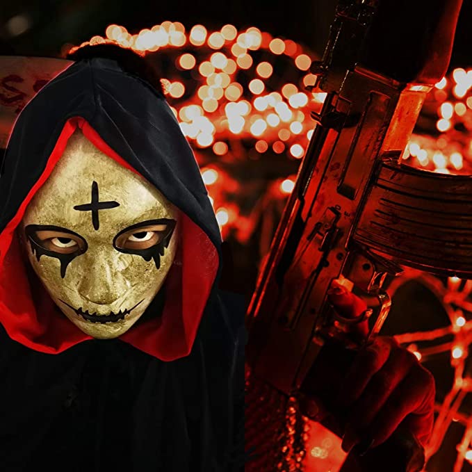 Horror KillerThe Purge Anarchy Movie Cross Mask Outfit