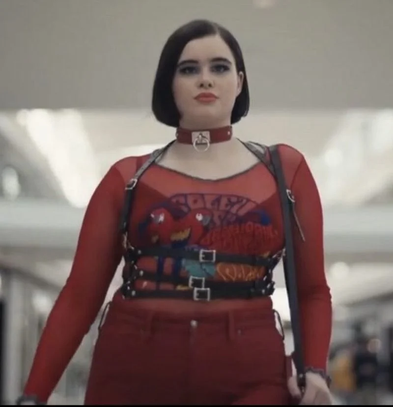 Kat's red mesh parrot top on Euphoria  Euphoria clothing, Euphoria  fashion, Barbie ferreira outfit