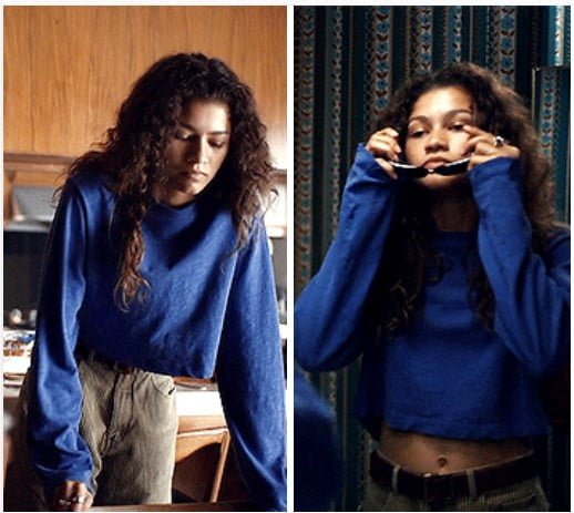 Rue-Bennett-Euphoria-Blue-Sweater-cordy-trousers-outfit