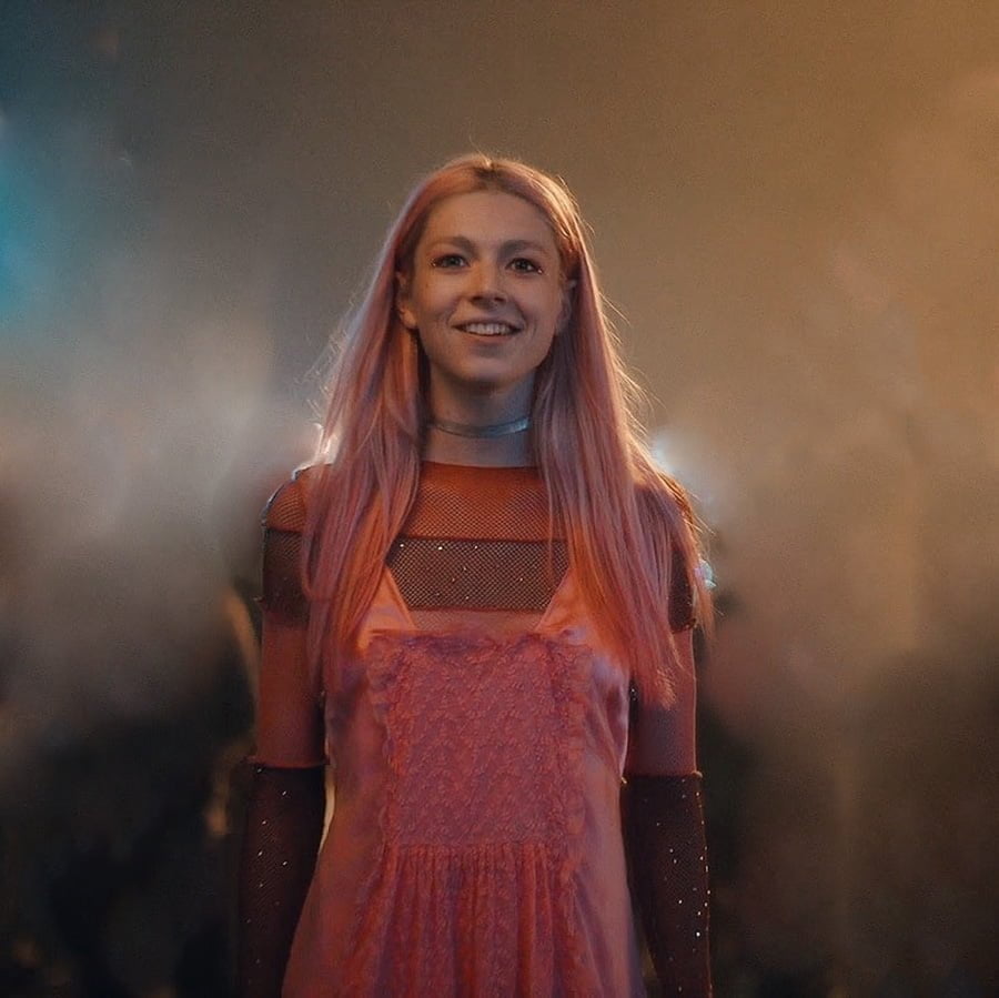 Stella McCartney Lace Panel Slip Dress worn by Jules Vaughn (Hunter Schafer) seen in Euphoria S01E04.