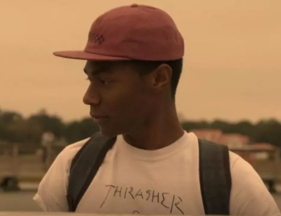 Thrasher Gonz T-shirt worn by Pope Heyward (Jonathan Daviss) seen in Outer Banks S01E06