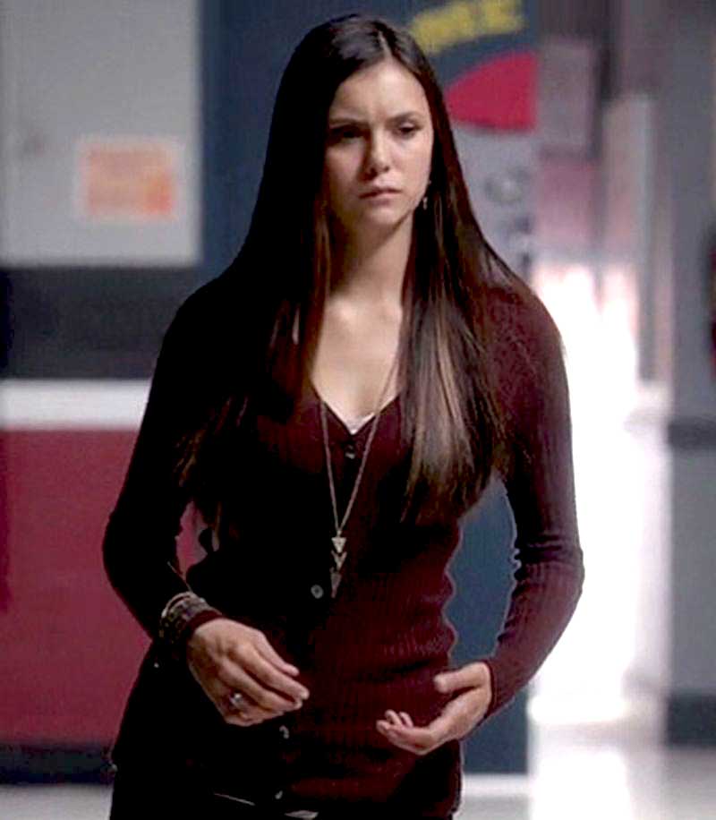 Elenagilbert How Toreceate The Outfit With Brown Cardigan Arrow Necklace 