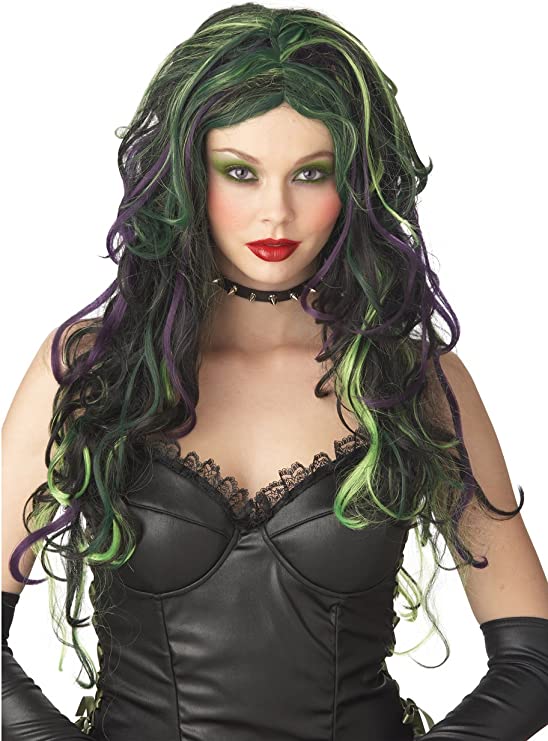 Complete your wicked witch costume with the California Costumes Wicked Witch Wig, a perfect addition to your green-haired ensemble.
