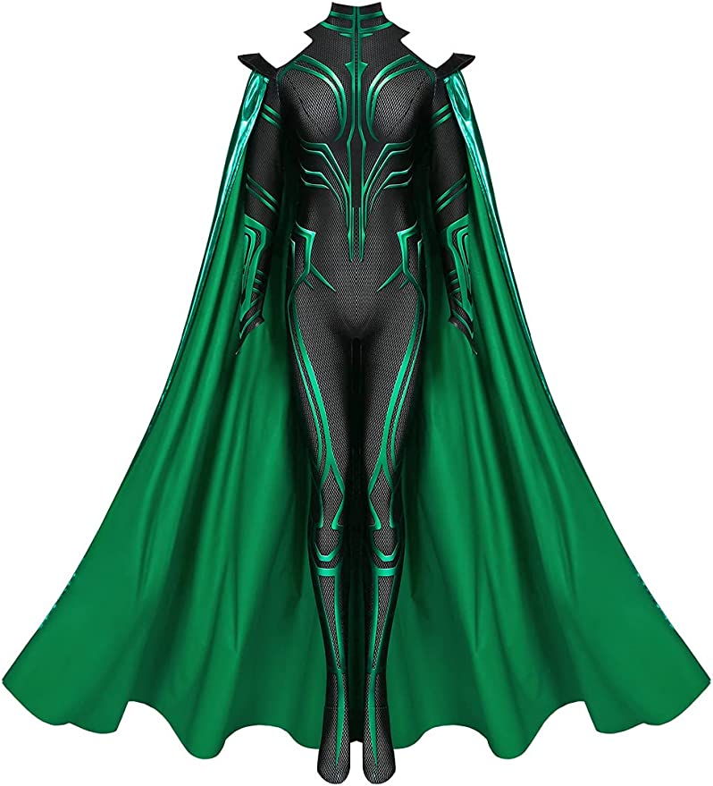 Gamora Marvel Green Costume with Green Hair