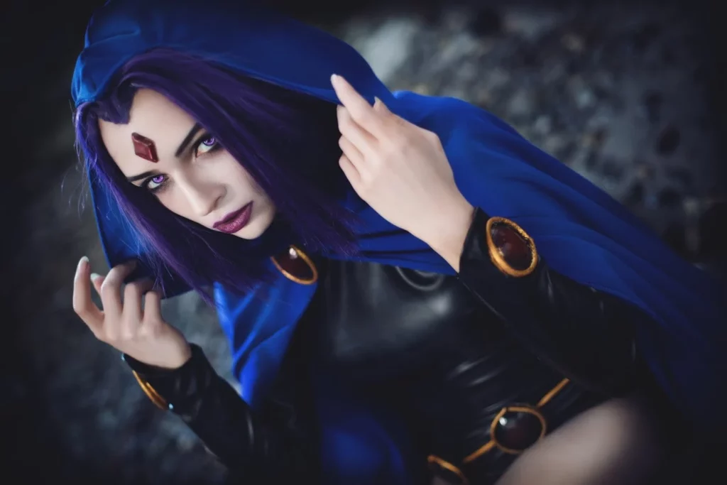 Raven cosplay cape teen titans raven