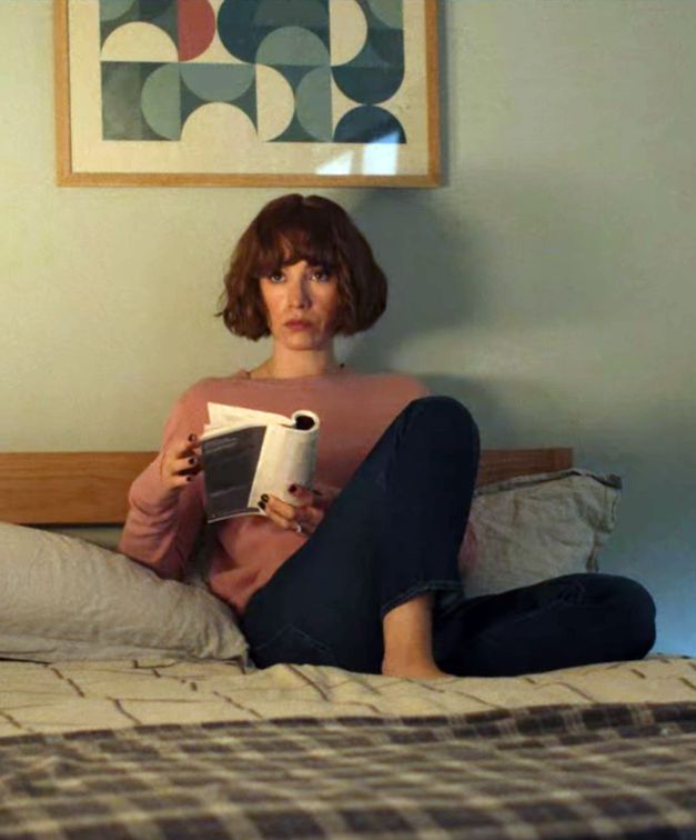 Pink Ribbed-Knit Sweater- worn by Anna Barton (Charlie Murphy), seen in Obsession (S01E03)