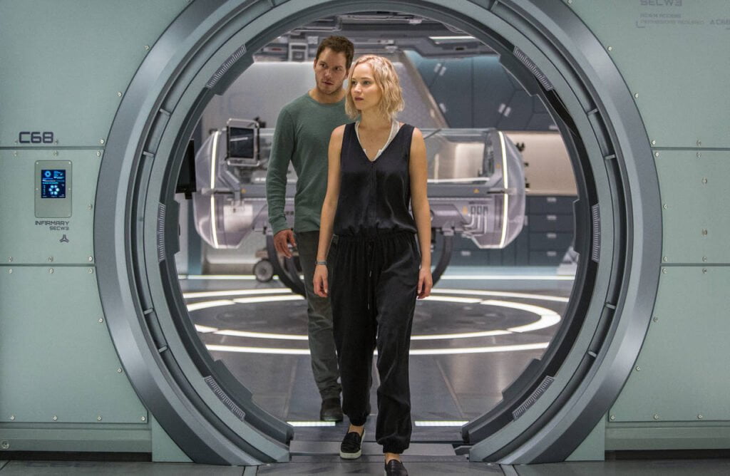 Black Jumpsuit Jennifer Lawrence Wears in Passengers