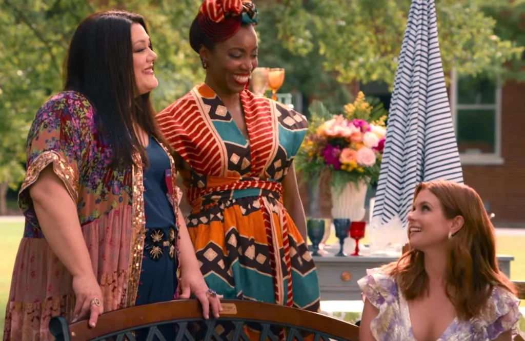 Helen Decatur’s Amazing African Print Maxi-Dress Sweet Magnolias Season 3 Outfits
