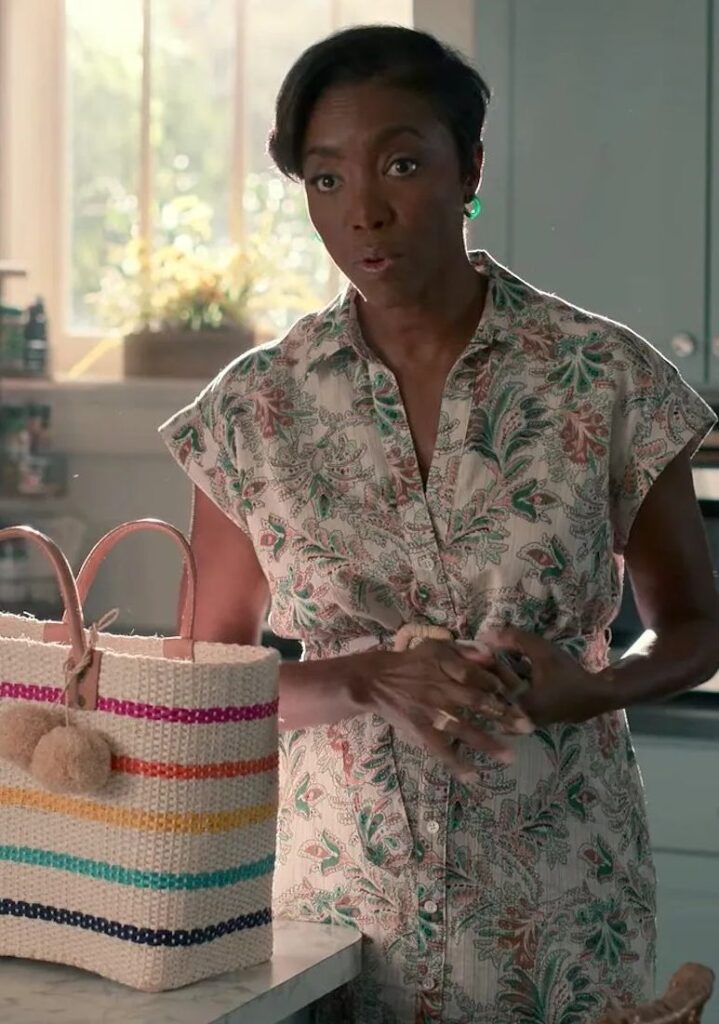 Helen’s Leaf Print Shirt Dress in Sweet Magnolias