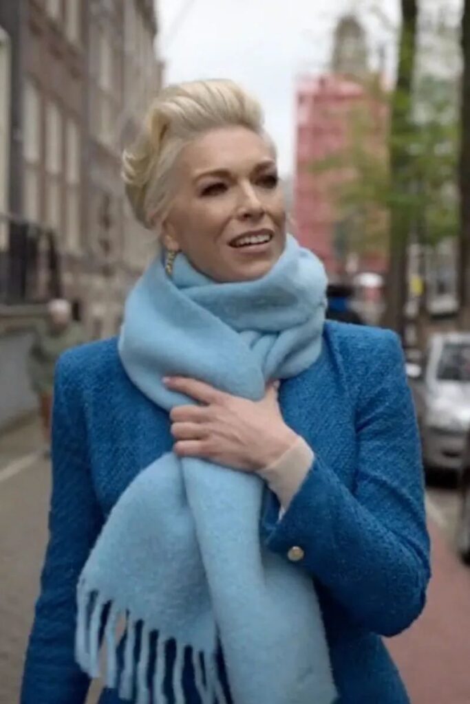Outfits-Rebecca’s Blue Wool Scarf