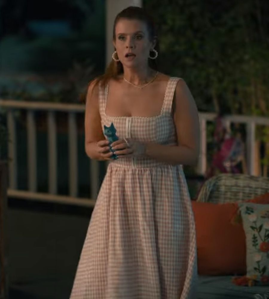 Pink Gingham Dress in her Sweet Magnolia Season 3 Outfits