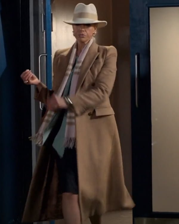 Rebecca’s Camel Colored Wool Trench Coat in Ted Lasso 2