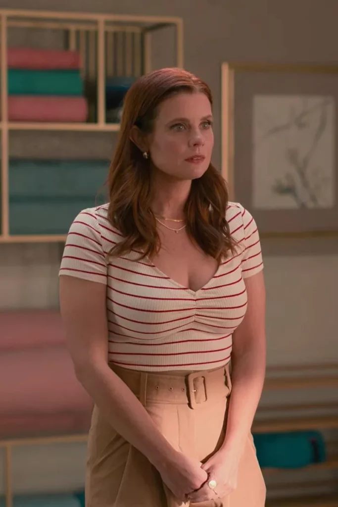 Simple Striped T-shirts Worn by Maddie in Sweet Magnolias