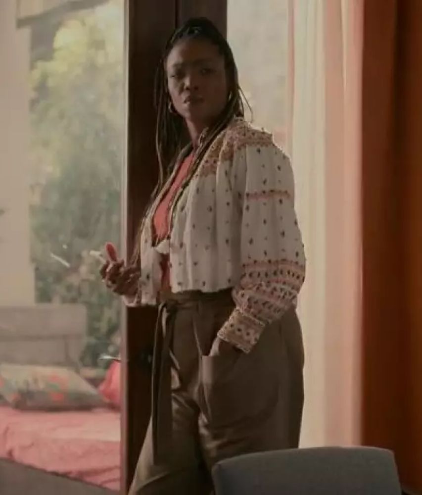 Veronica Beard Fernanda Blouse worn by Helen Decatur (Heather Headley) as seen in Sweet Magnolias (S03E07)