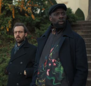 LUPIN Floral Track Zipper Jacket worn by worn by Assane (Omar Sy) S03E02-4