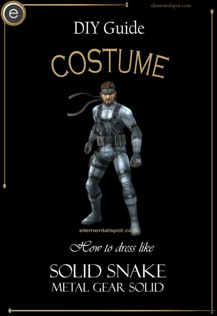 How to dress like Solid Snake-Metal Gear Solid costume-DIY
