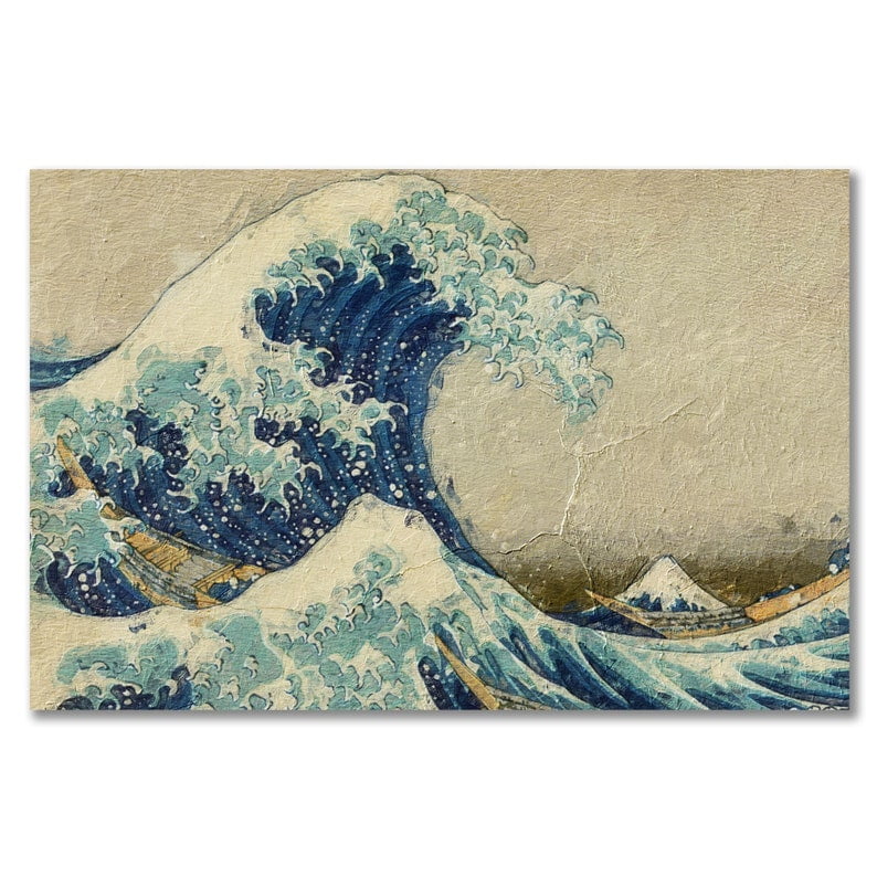 Great Wave Paint By Numbers - Blue Samurai inspired present