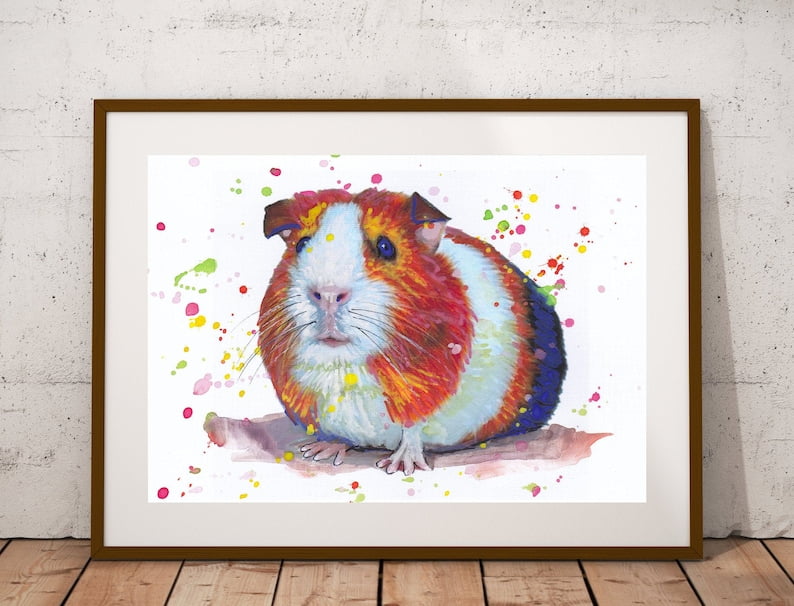 Fleabag gifts Guinea Pig Art