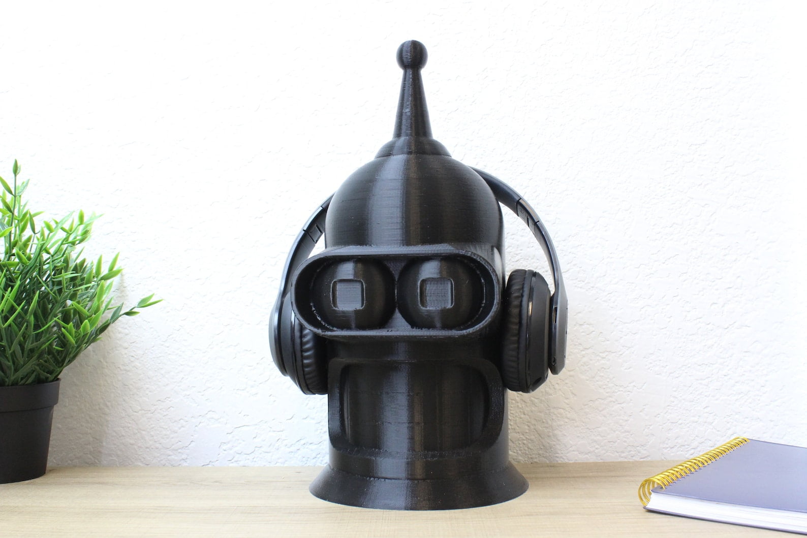 Present For Futirama Fans- Headphone Stand in Form of the Head of Bender