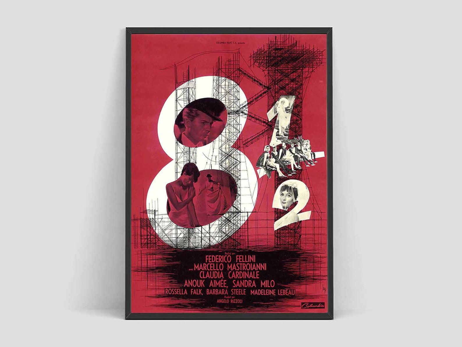 8 1/2 Movie Poster Print