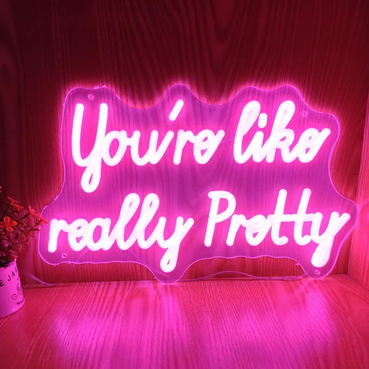 Mean Girls Inspired Gift Ideas "You're Like Really Pretty" Neon Sign