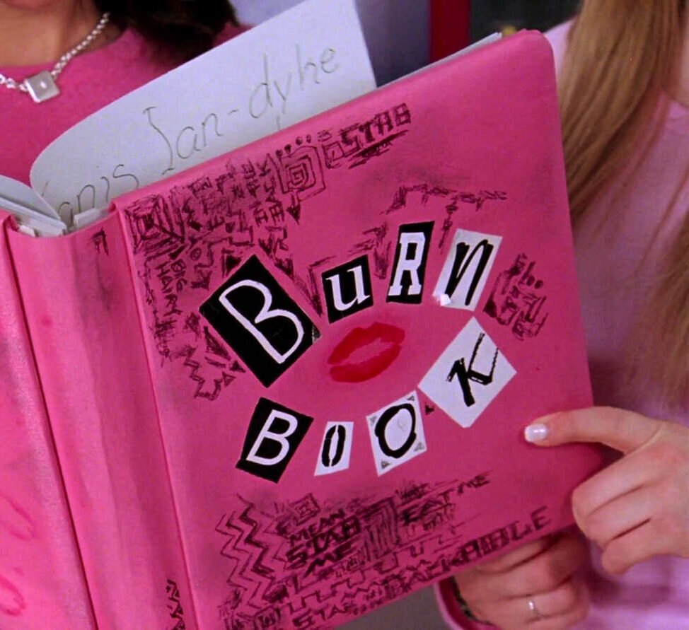 Mean Girls Gifts Regina George's Burn Book