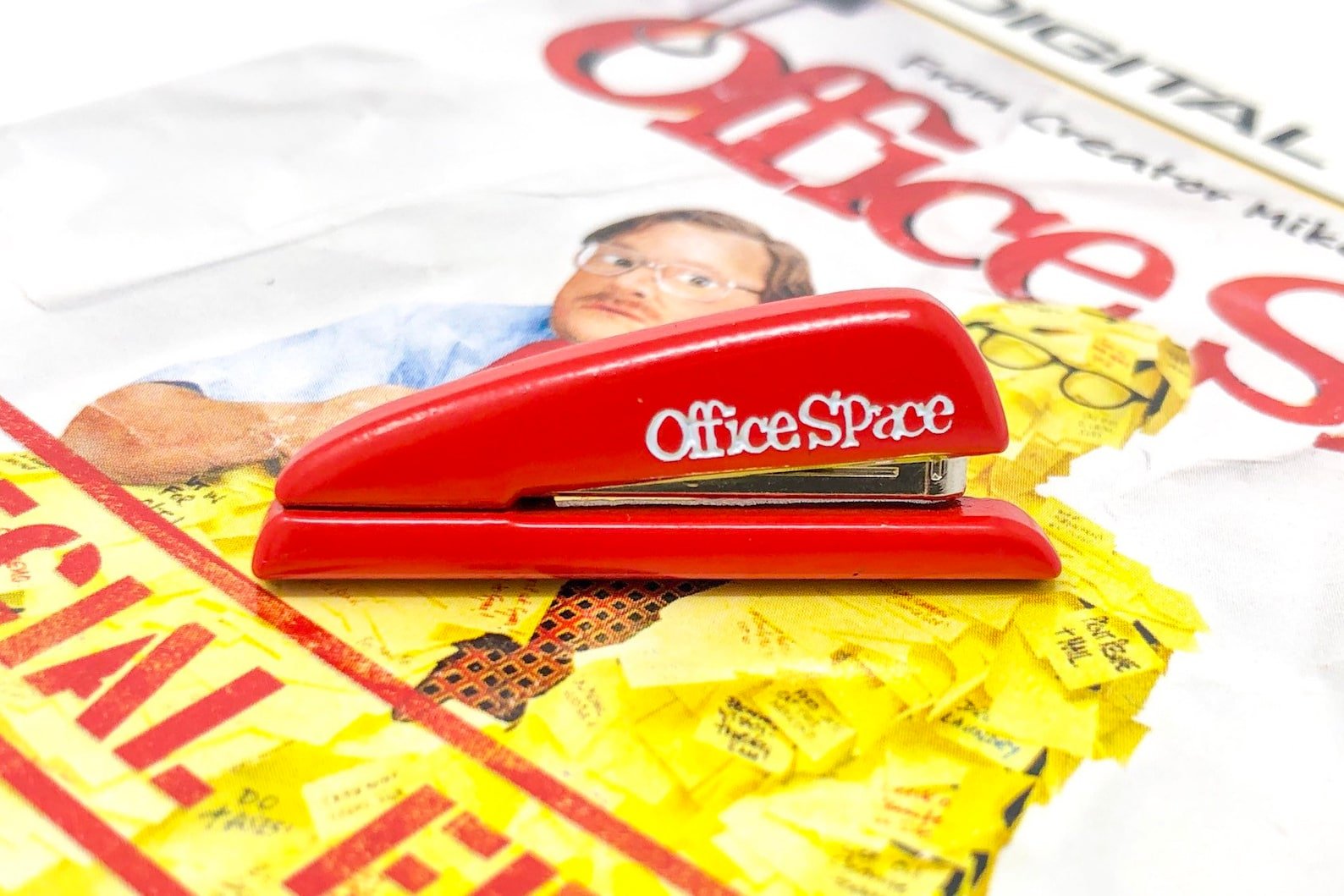 office space movie gifts Milton's Red Swingline Stapler Pin