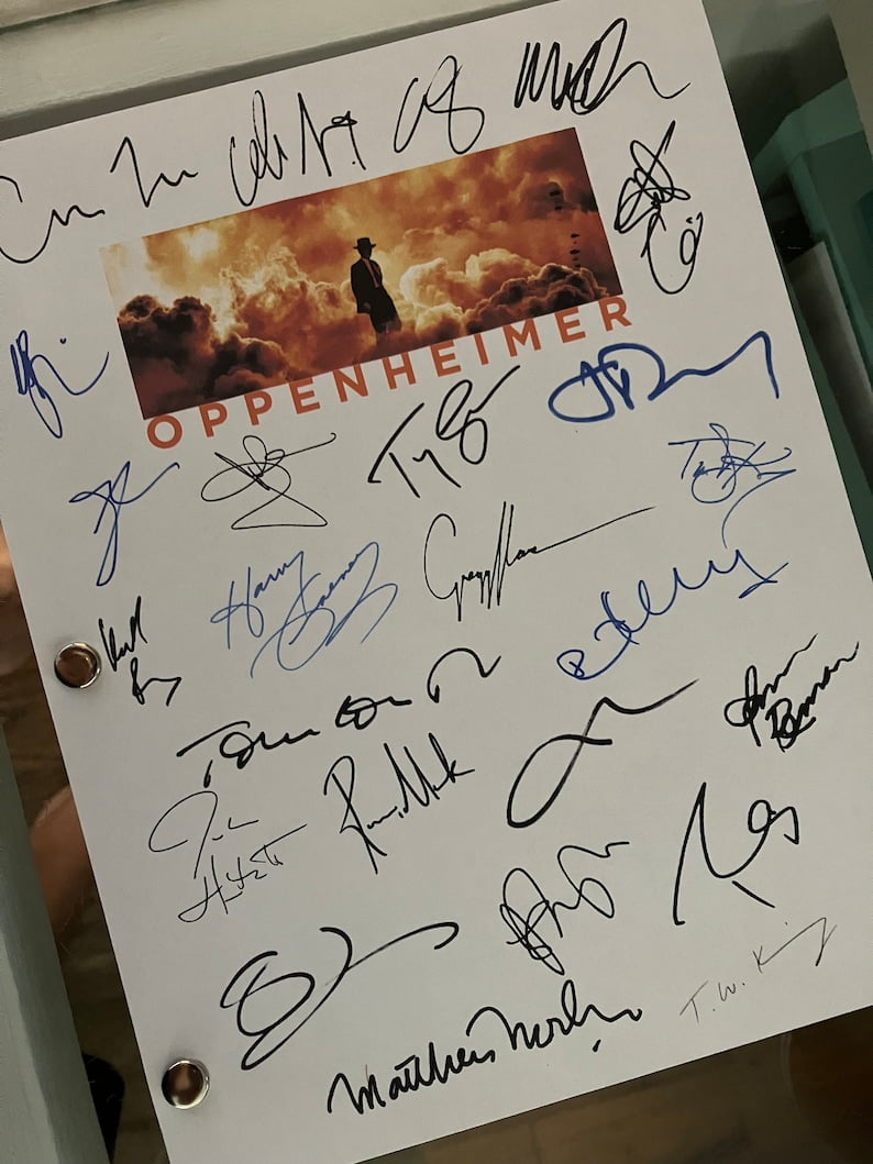 Oppenheimer Gifts Oppenheimer Signed Script Print
