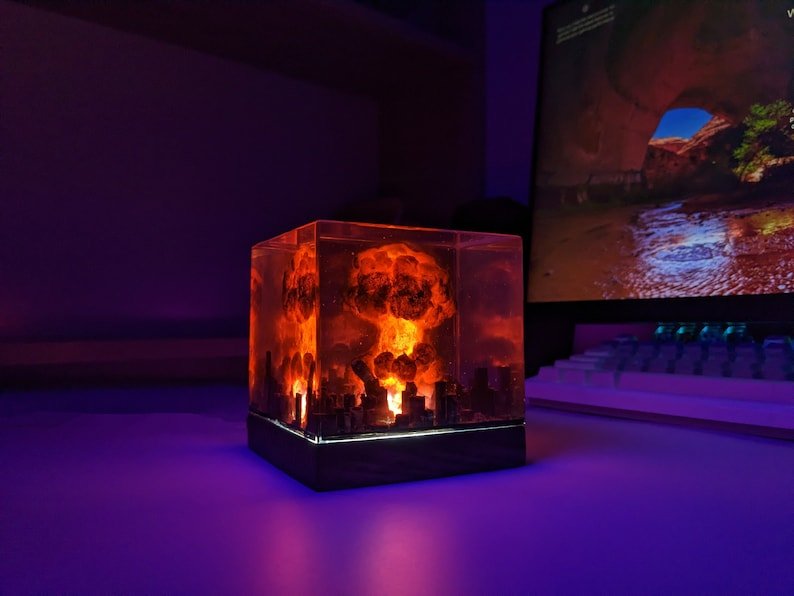 Oppenheimer Gifts Atomic Explosion Resin Lamp