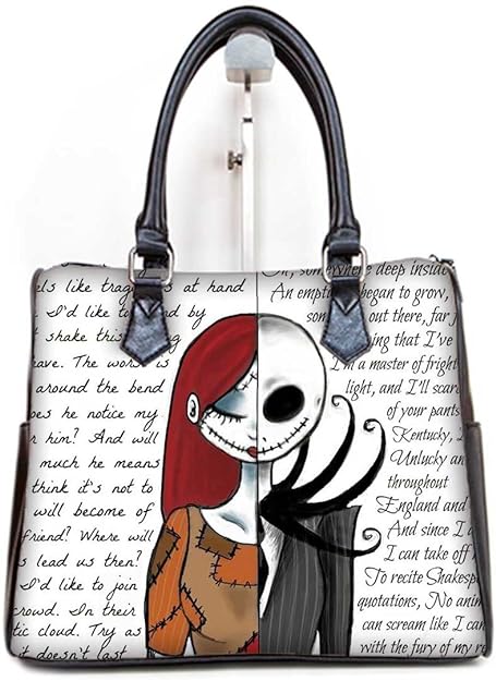 Top-Handle Bags Jack Skellington Print