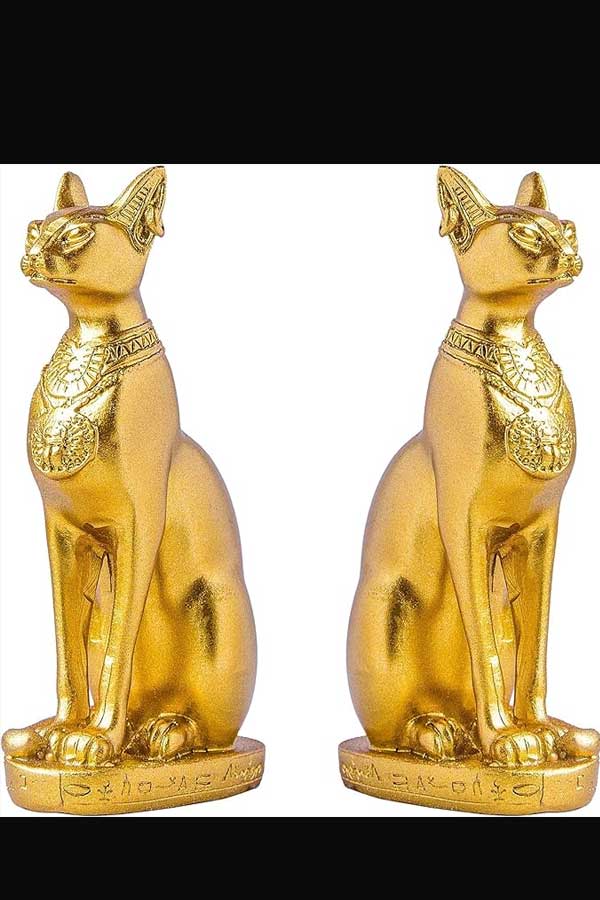 The Mummy 1999 Gifts Golden Cat Statues