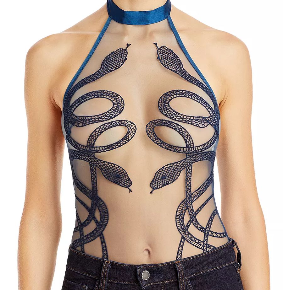 Medusa Snake Bodysuit worn by Camille L'Espanaye (Kate Siegel) in