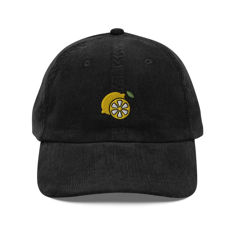 the-fall-of-house-usher-gitt-ideas-lemon themed Cute Lemon Embroidered Cap