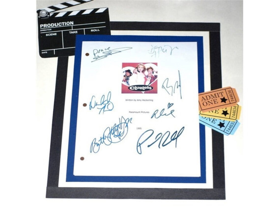 Clueless Gifts Signed Clueless Screenplay