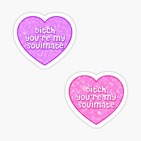 Euphoria Gifts"B*tch You're My Soulmate" Stickers