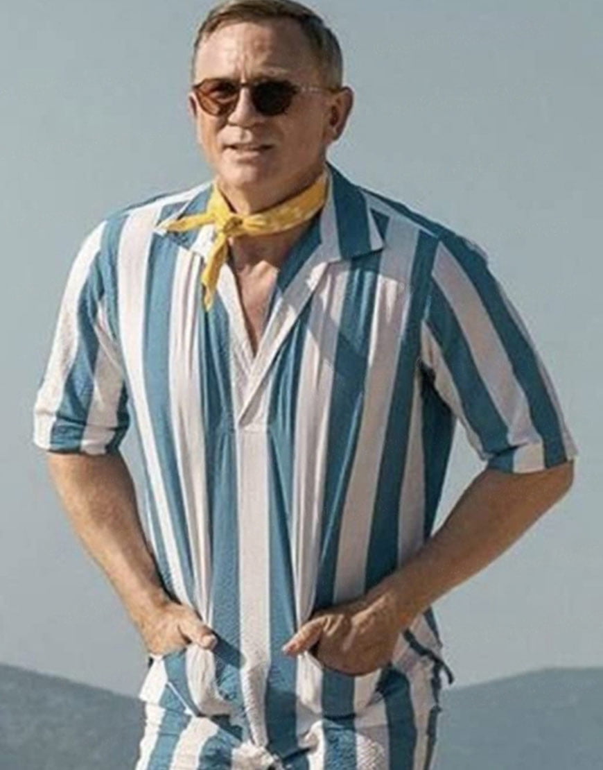 Glass Onion: A Knives Out Mystery Gifts Benoit Blanc's Striped Set