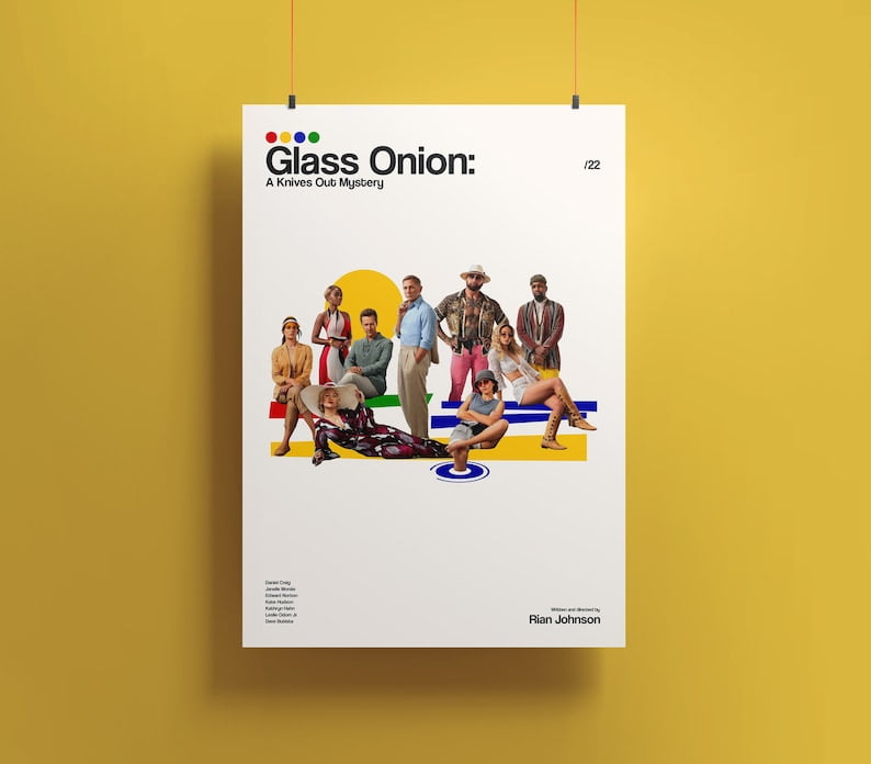 Glass Onion: A Knives Out Mystery Gifts "Glass Onion: A Knives Out Mystery" Poster
