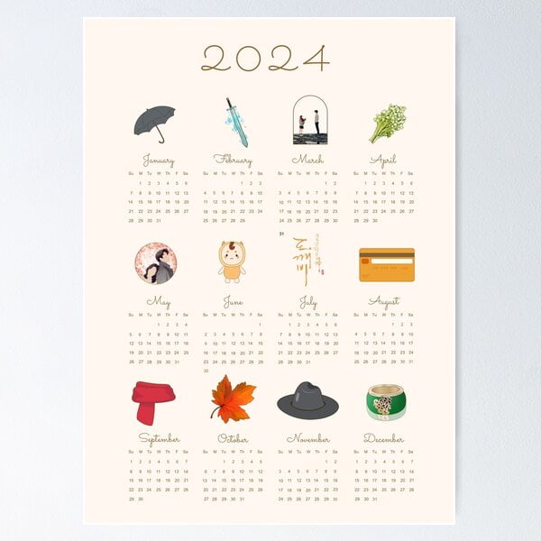 Goblin K-Drama Gift Ideas 2024 Goblin Calendar