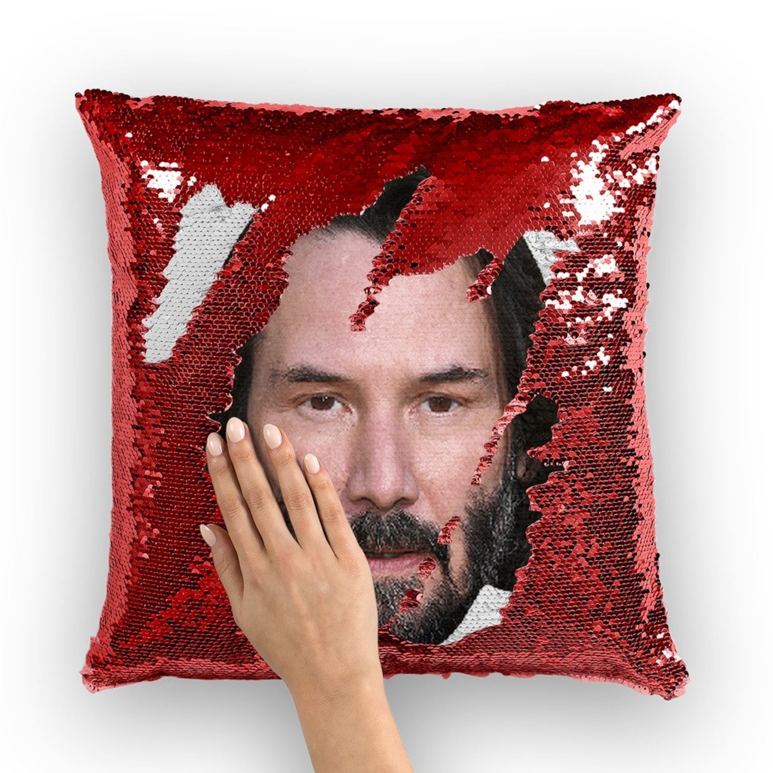 John Wick Gifts Keanu Reeves Sequin Pillow