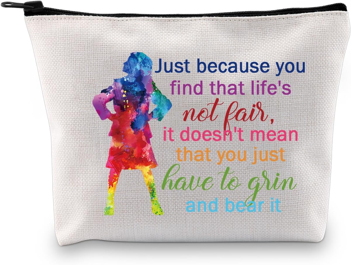 Matilda the Musical Film Gift Ideas Matilda-Themed Makeup Bag.