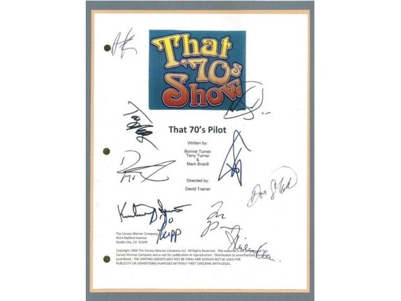 Autographed Script of "That 70s Show" Pilot