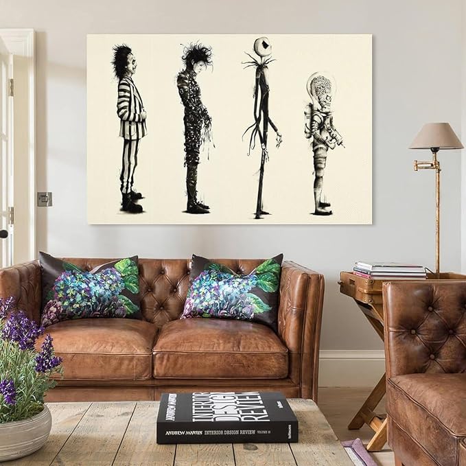 Tim Burton's Various Movies Gifts Tim Burton's Characters Poster