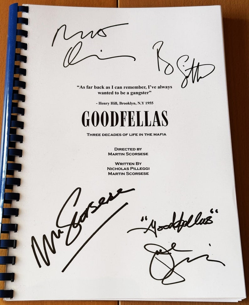 Goodfellas Gifts "Goodfellas" Signed Script