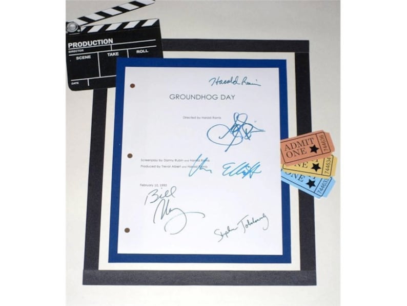 Groundhog Day Gifts "Groundhog Day" Signed Screenplay