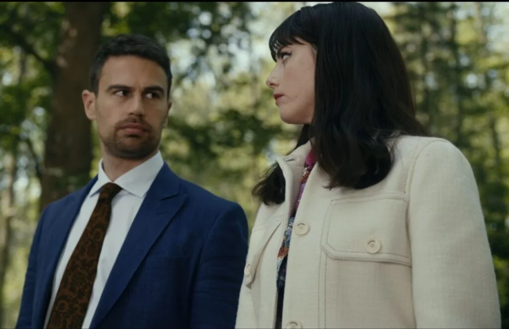 Eddie-and-Susie-The-Sandro-Short-Button-Up-Coat-of-Susie-Glass-in-Netflix-The-Gentlemen-TV-Shoe-E7