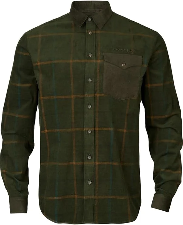 Harkila Men's Willow Green Kaldfjord Corduroy Shirt worn by Geoff Seacombe (Vinnie Jones) as seen in The Gentlemen. 