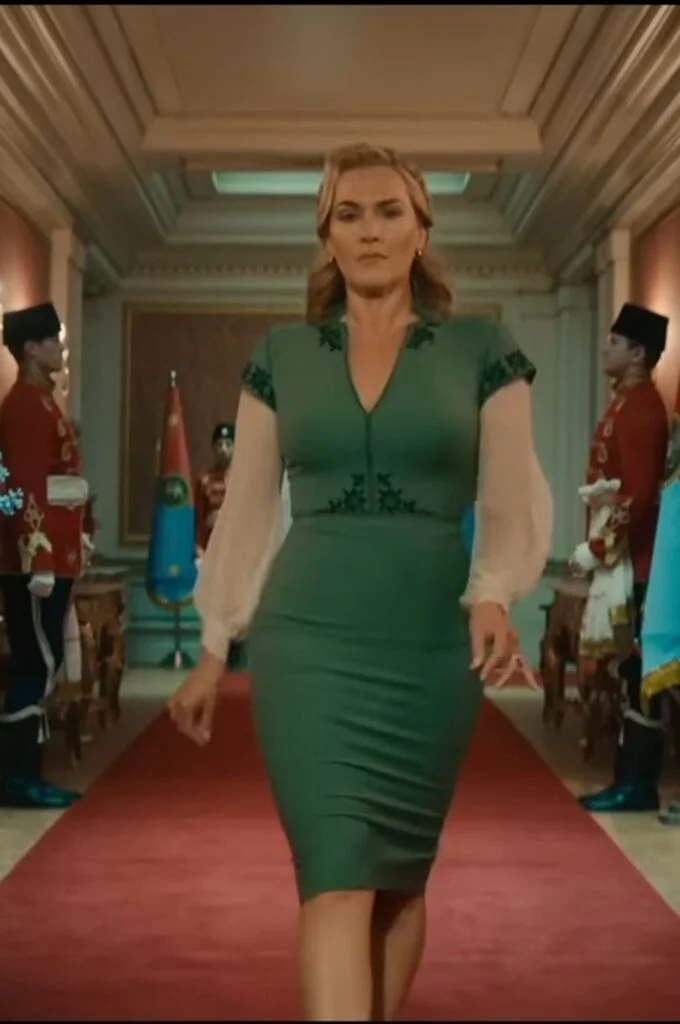 kate winslet green dress Kate Winslet The Regime Outfits: The Surprisingly Stylish Wardrobe of a  Dictator