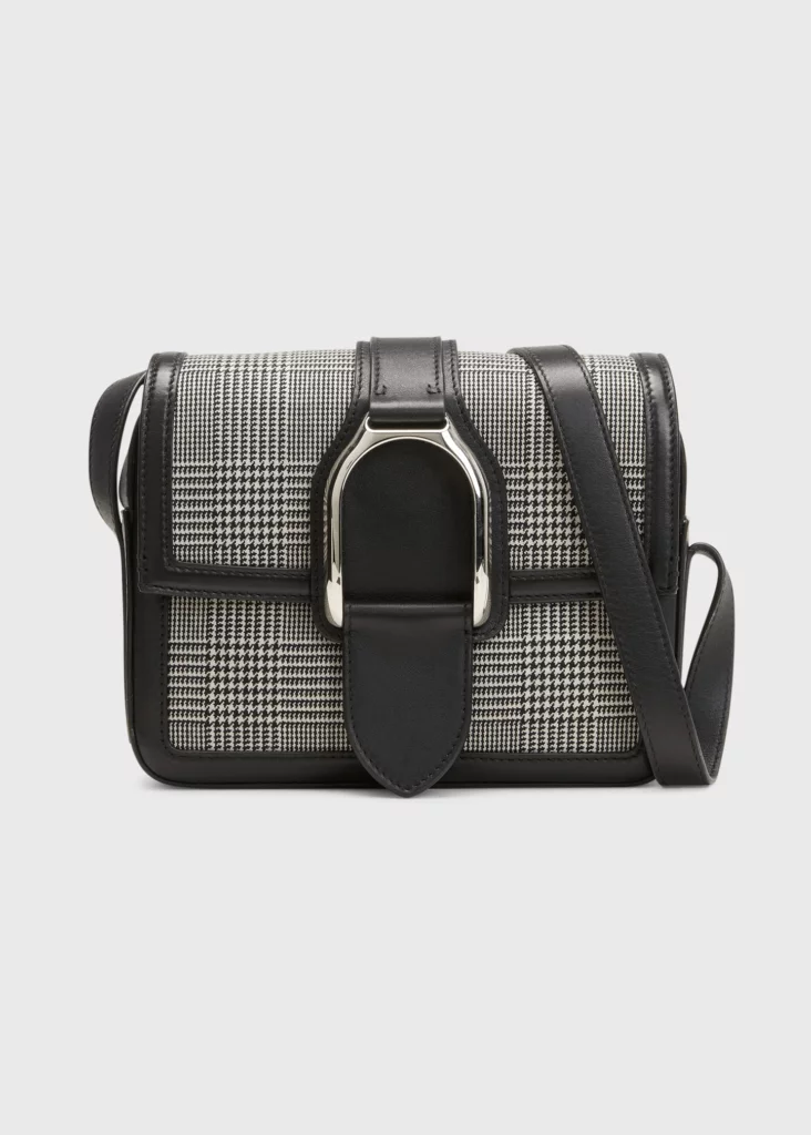 Ralph Lauren Welington Glen Plaid Wool Crossbody Bag. (Sold Out)