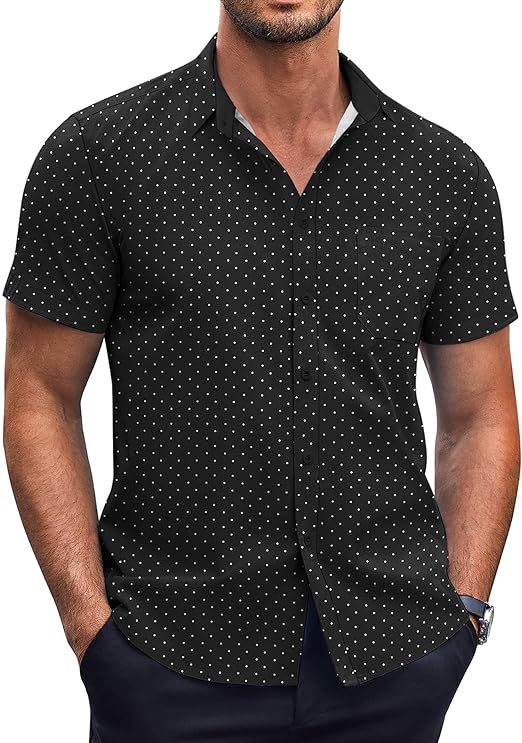 Polka Dot Print Shirt for a Man